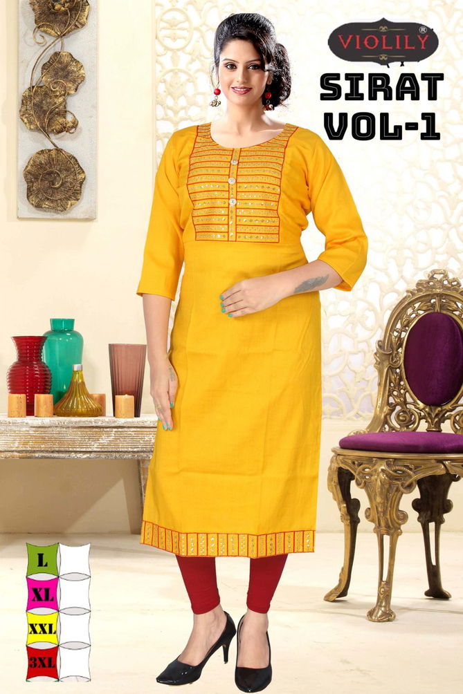 Violily Sirat Vol 1 By Trendy Designer Kurtis Catalog 
